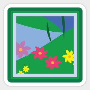 Flowers By the Sea Sticker